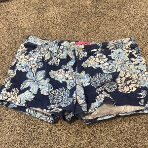 Floral Blue Women's Shorts
